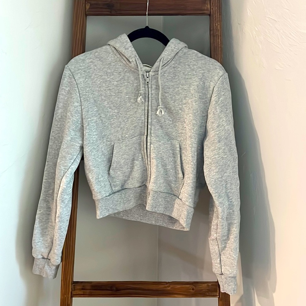 Light Gray Cropped Jacket